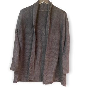 Poof Gray Long Sleeve Warm Cozy Casual Cardigan Sweater Large